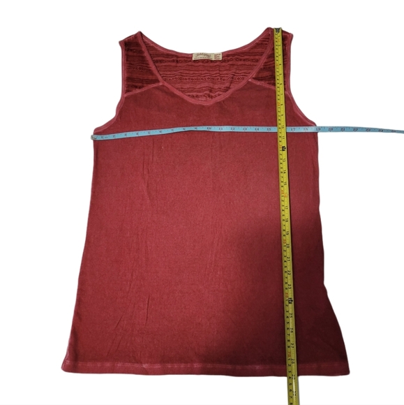 Faded Glory  Women's  Plus Size 3X (22W-24W)  Tank Top  Red - Picture 4 of 6